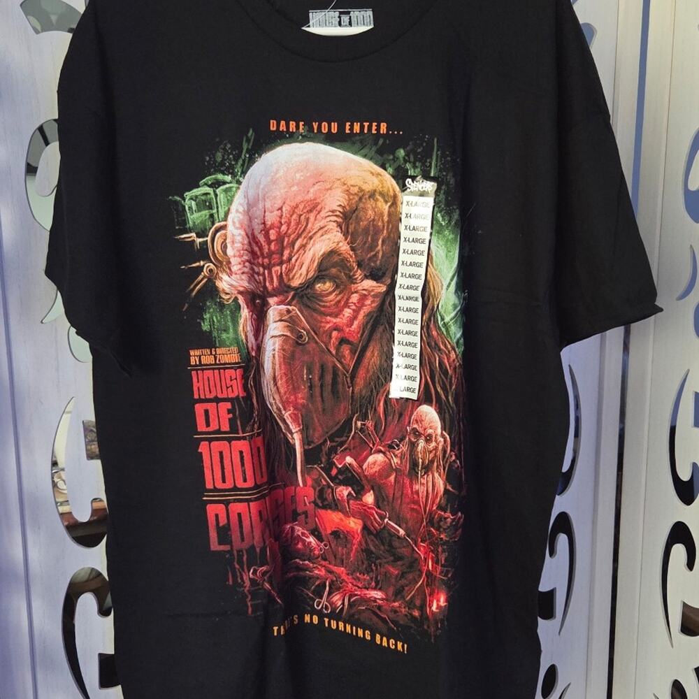 House of 1000 Corpses Captain Spaulding Horror Movie Graphic T Shirt XL NWT